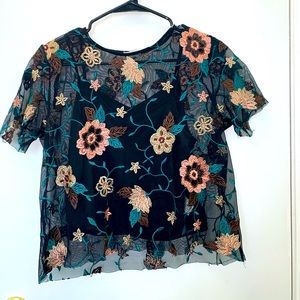 Cute floral print top